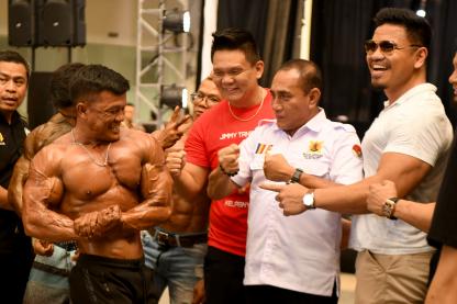 Edy Rahmayadi Apresiasi Fin’s Body Factory Galakkan Cabor Binaraga dan Fitnes